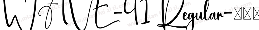 WAVE-41 Regular字体转换